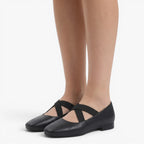Old Fortune | Damen Ballerinas Mary Jane mit elastischen Riemen