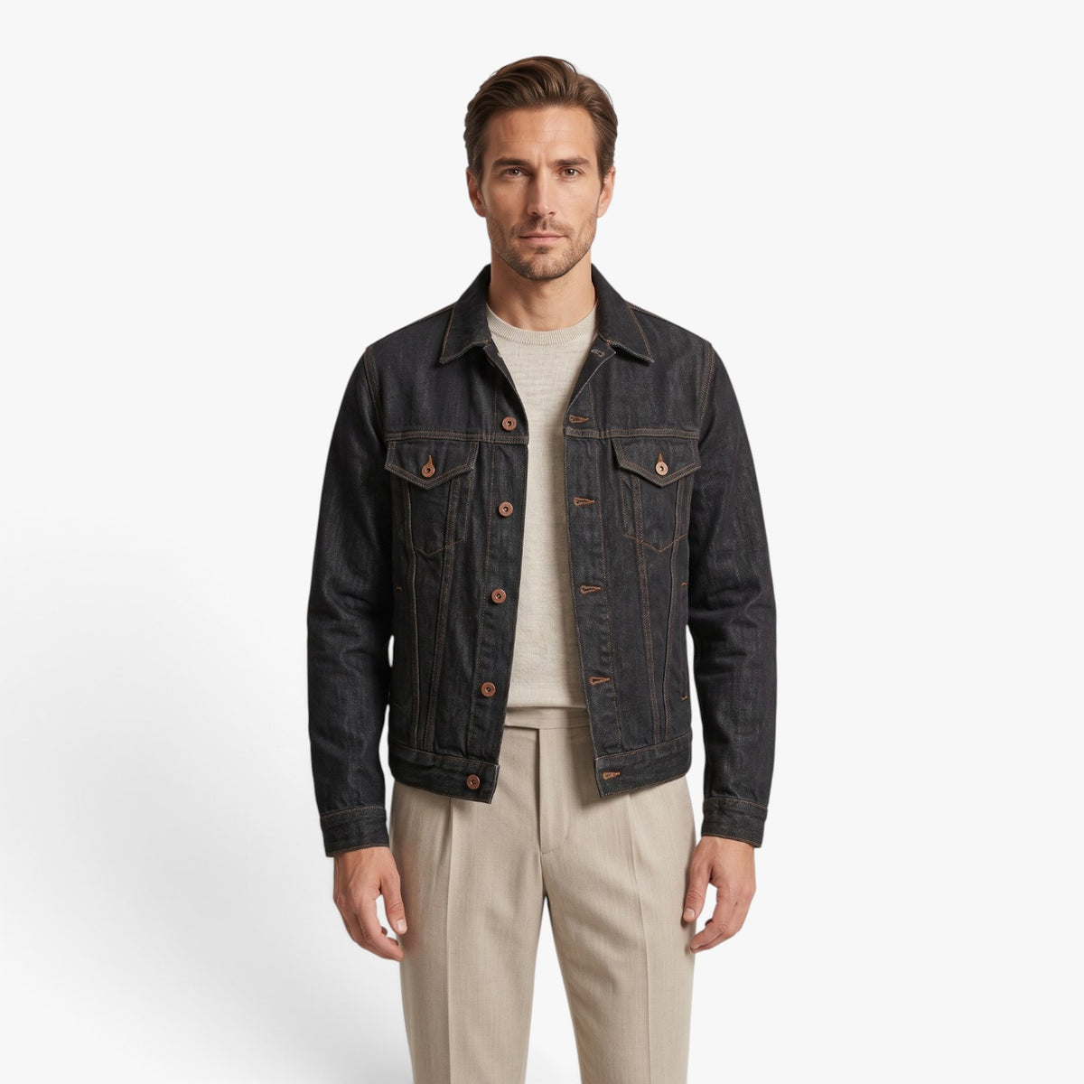 Old Fortune | Herren-Jeansjacke mit Taschen