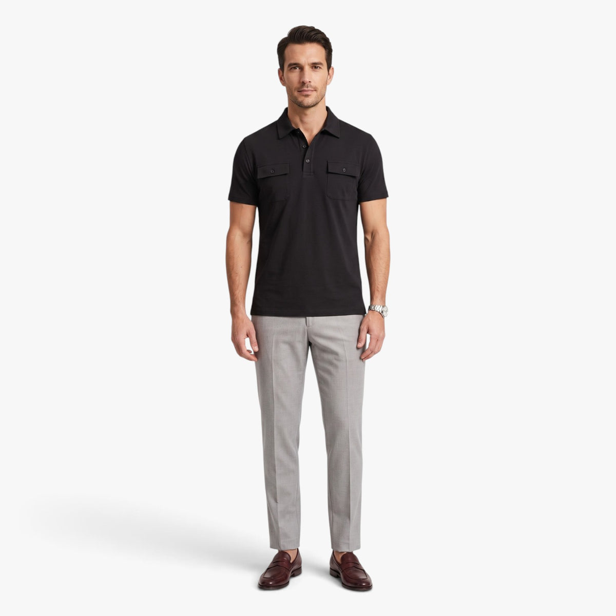 Old Fortune | Men's Polo Shirt with Pockets