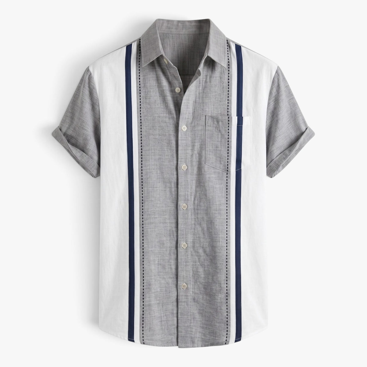 Old Fortune | Men’s Shirt with Vertical Panels