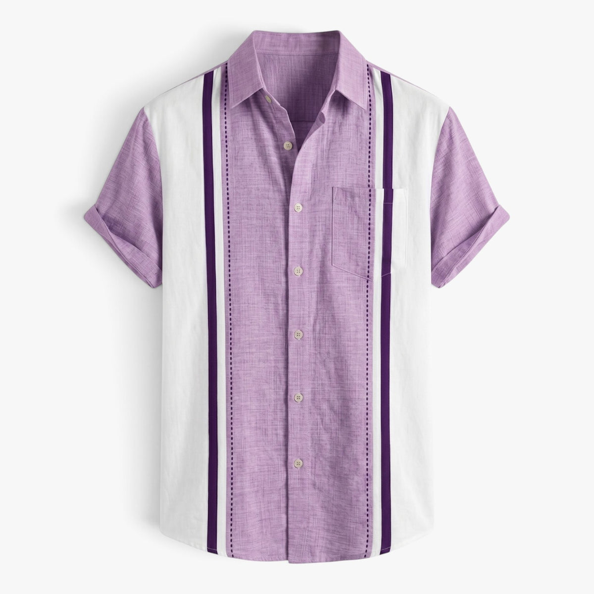 Old Fortune | Men’s Shirt with Vertical Panels