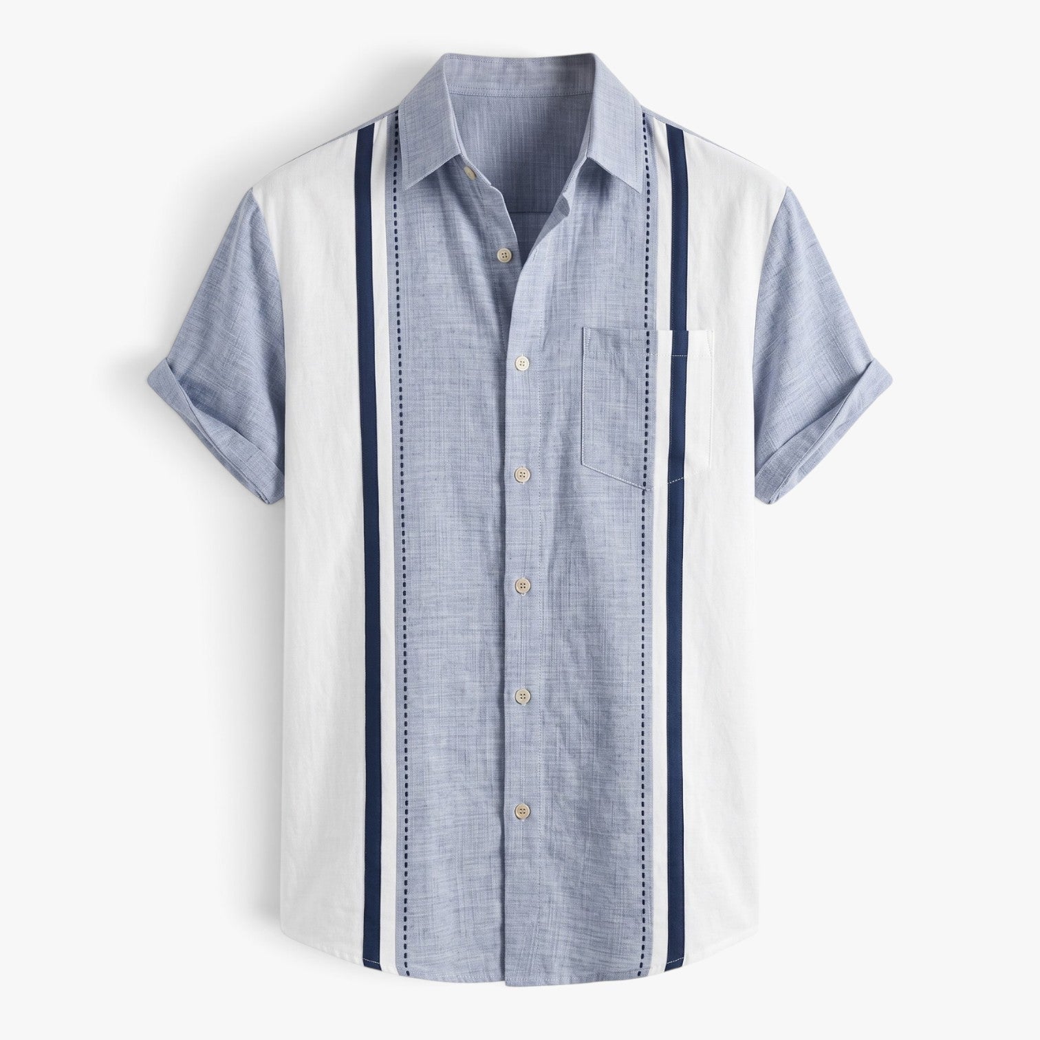 Old Fortune | Men’s Shirt with Vertical Panels