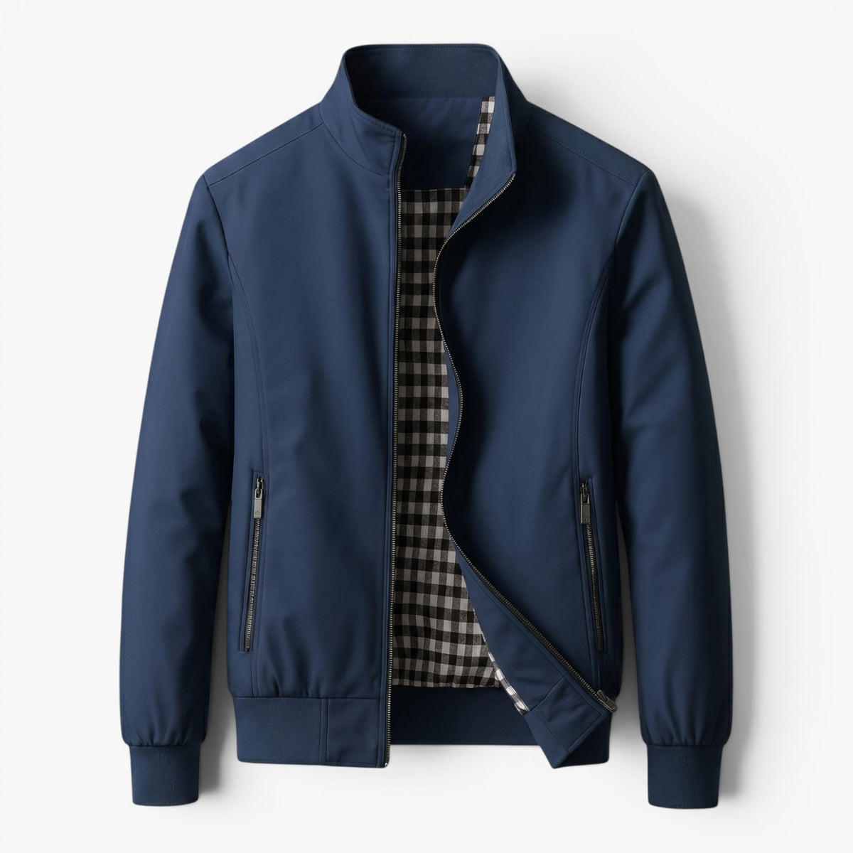 Old Fortune | Herren Bomberjacke Smart Casual mit Stehkragen