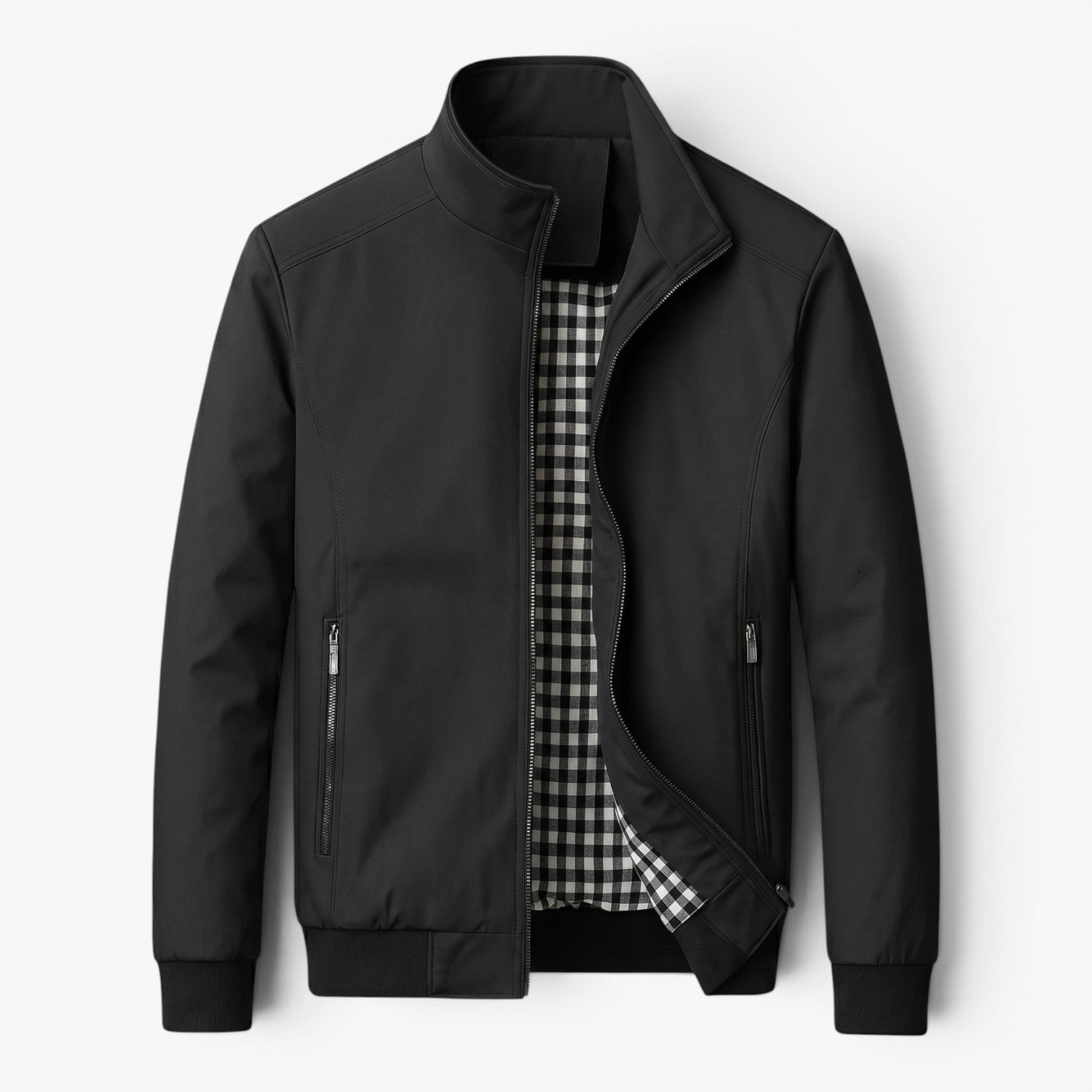 Old Fortune | Herren Bomberjacke Smart Casual mit Stehkragen