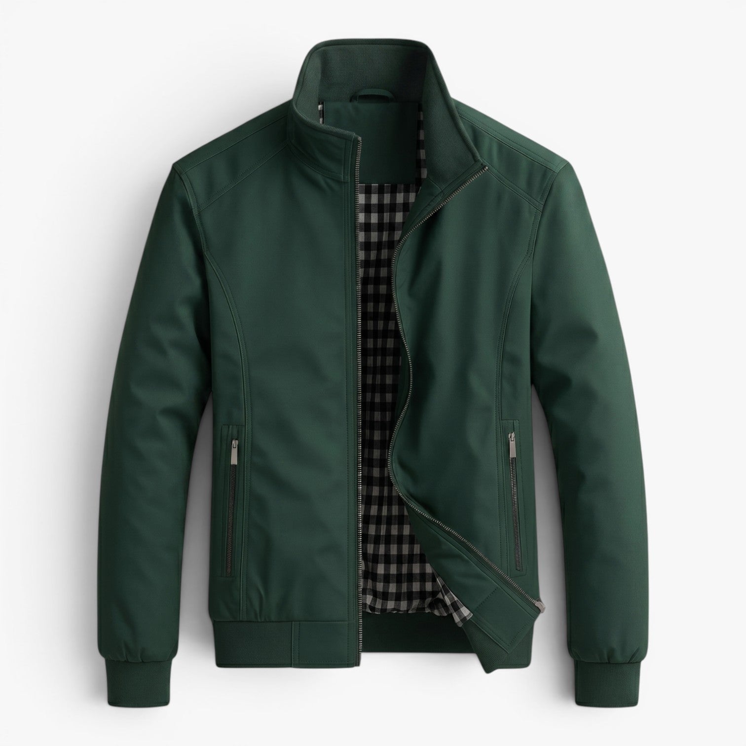 Old Fortune | Herren Bomberjacke Smart Casual mit Stehkragen