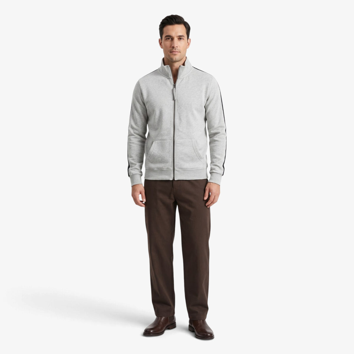 Old Fortune | Herren-Sweatjacke mit Reißverschluss und hohem Kragen