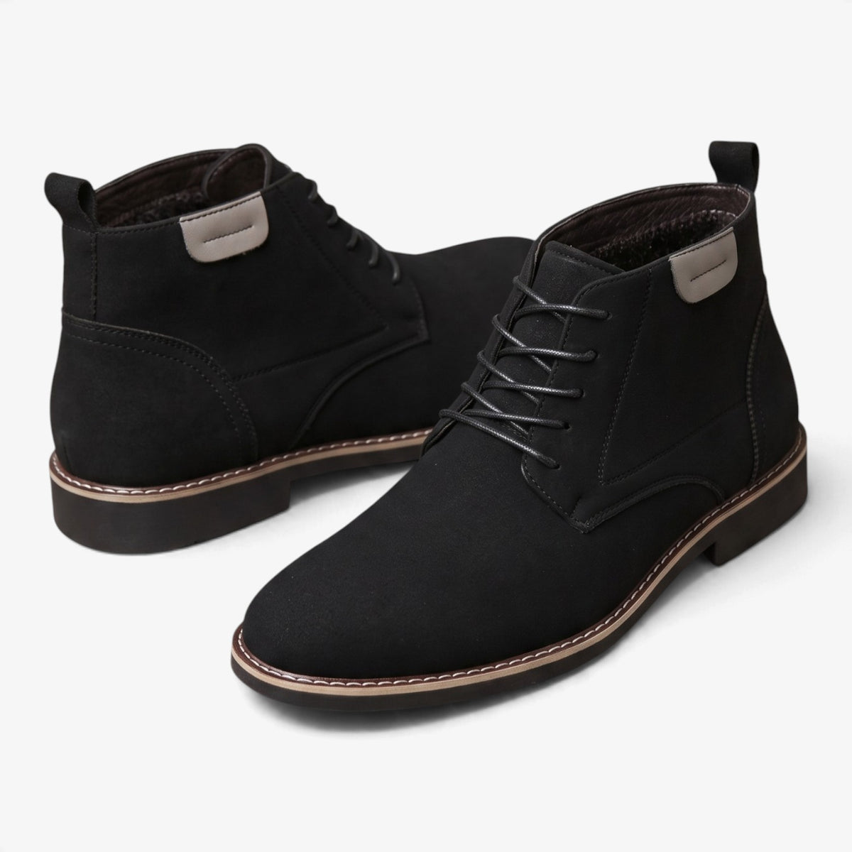 Old Fortune | Men's lace-up boots with contrasting stitching