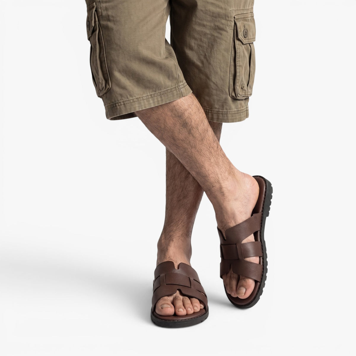 Old Fortune | Herren Casual Sandalen mit breitem Riemen