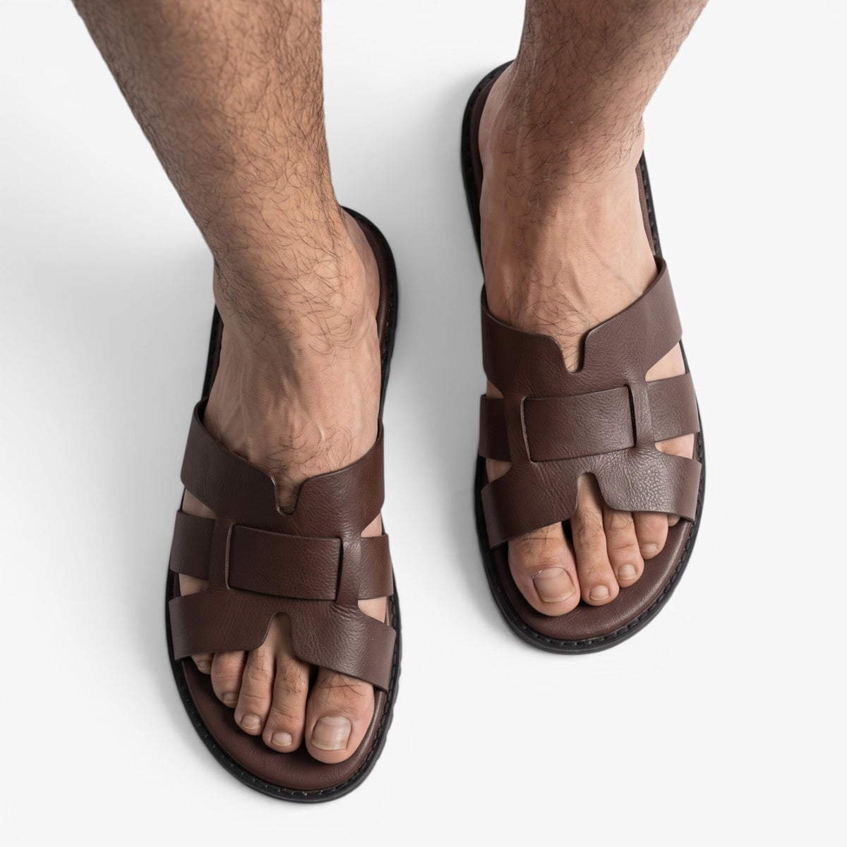 Old Fortune | Herren Casual Sandalen mit breitem Riemen