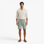 Old Fortune | Heren Linnen Shorts Riviera met Strepen