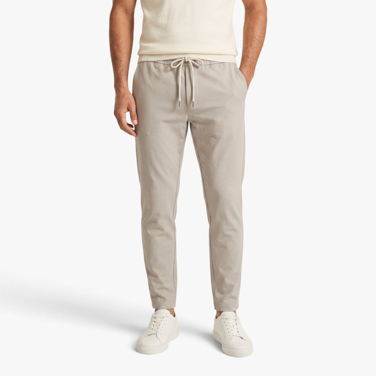 Old Fortune | Męskie Spodnie Jogger Smart Casual ze Sznurkiem