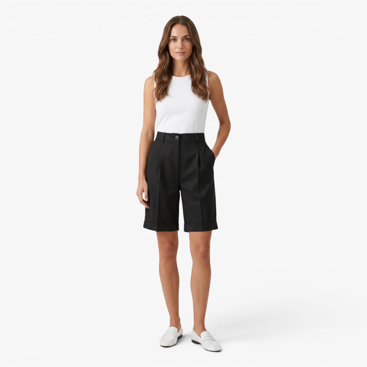 Old Fortune | Women's Elegant High-Waisted Shorts