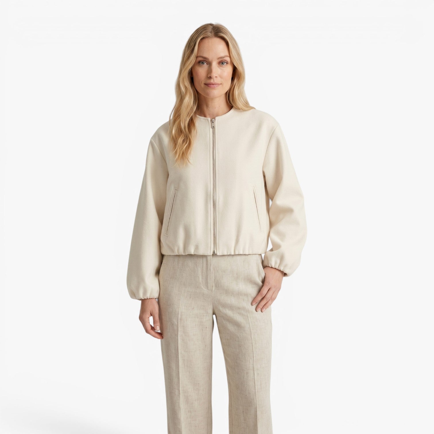 Old Fortune | Damska Kurtka Bomber Oversize z Zamkiem