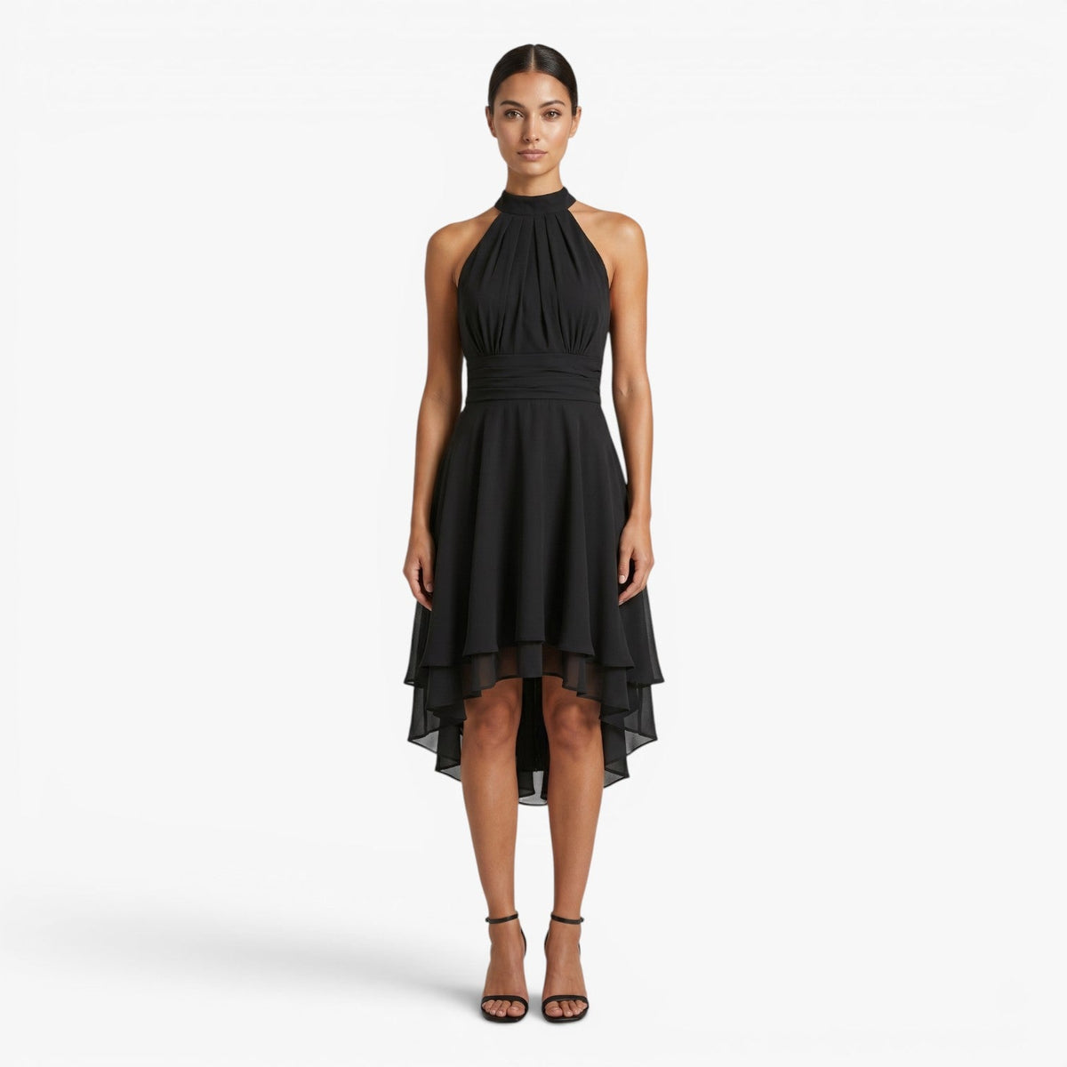 Old Fortune | Elegantes Midikleid mit Trägern für Damen  