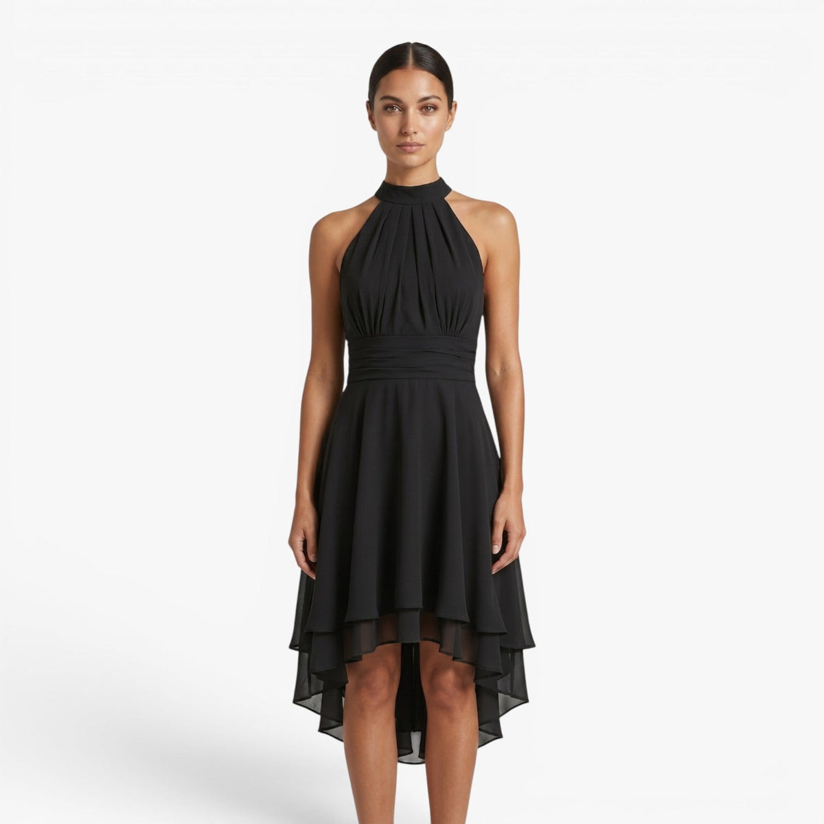 Old Fortune | Elegantes Midikleid mit Trägern für Damen  