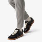 Old Fortune | Men's sneakers with a leather upper and contrasting panels