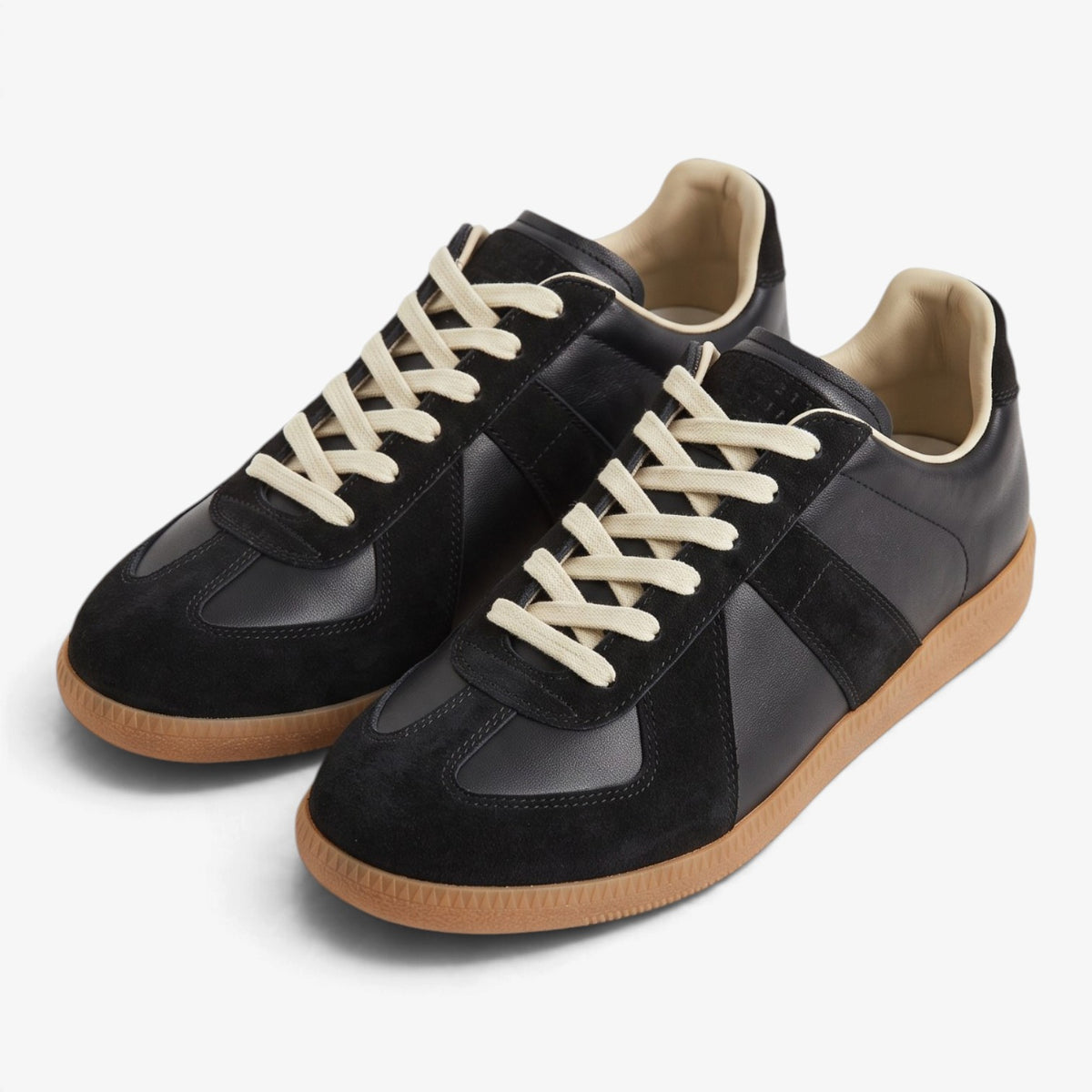 Old Fortune | Men's sneakers with a leather upper and contrasting panels