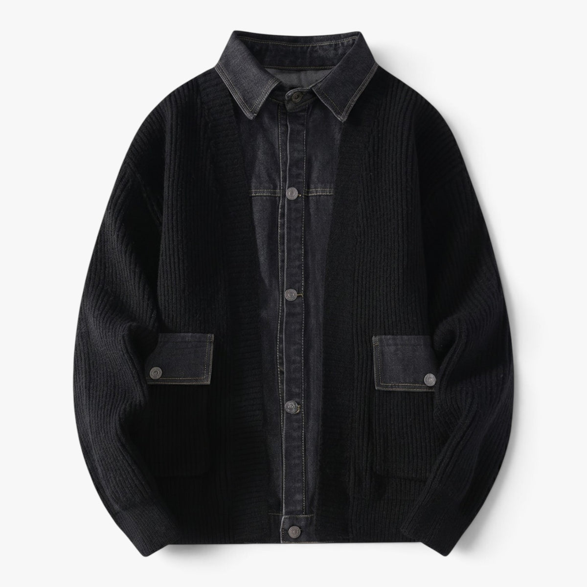 Old Fortune | Herren-Hybridjacke mit gerippter Struktur