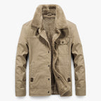 Old Fortune | Herrenjacke mit Lammfellkragen