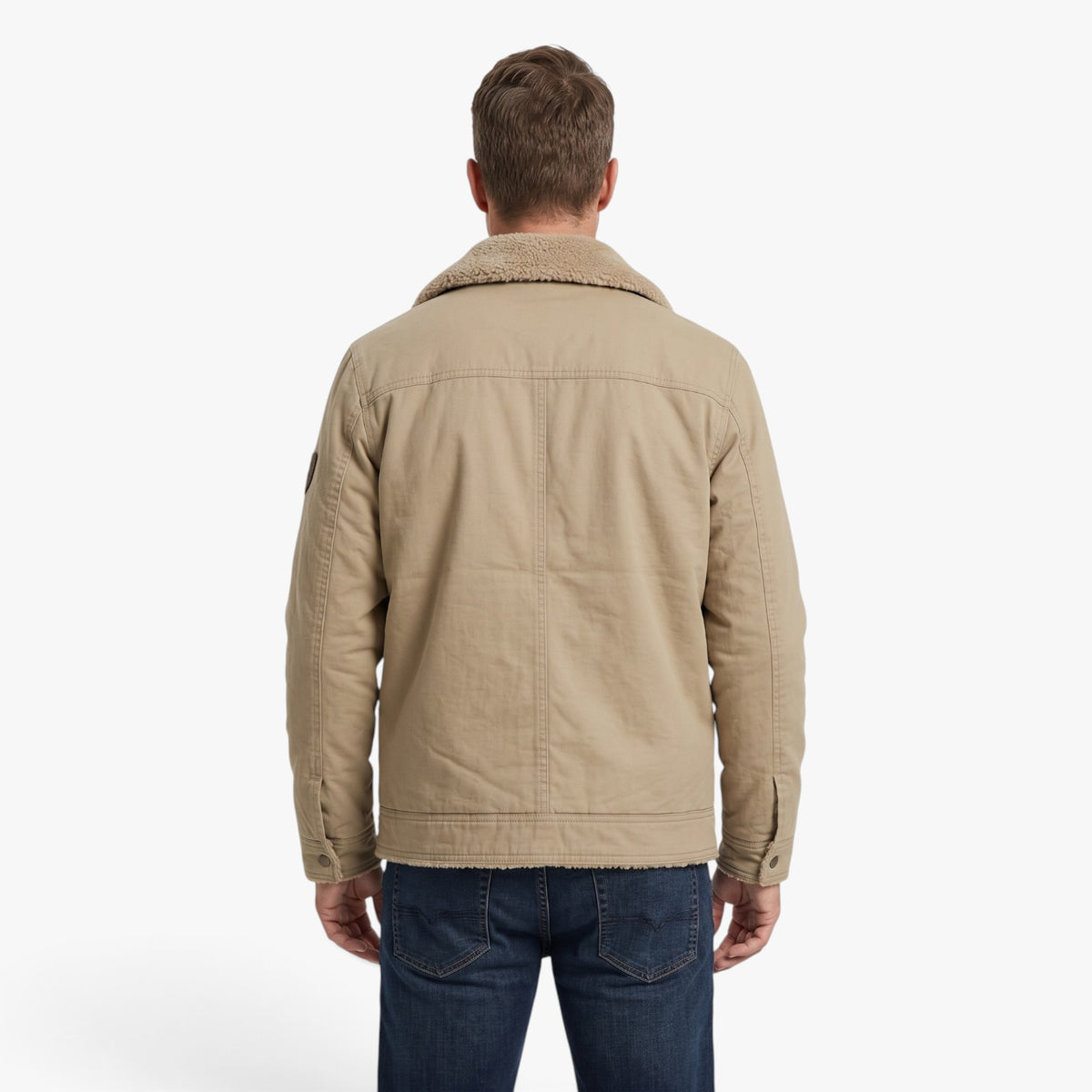 Old Fortune | Herrenjacke mit Lammfellkragen