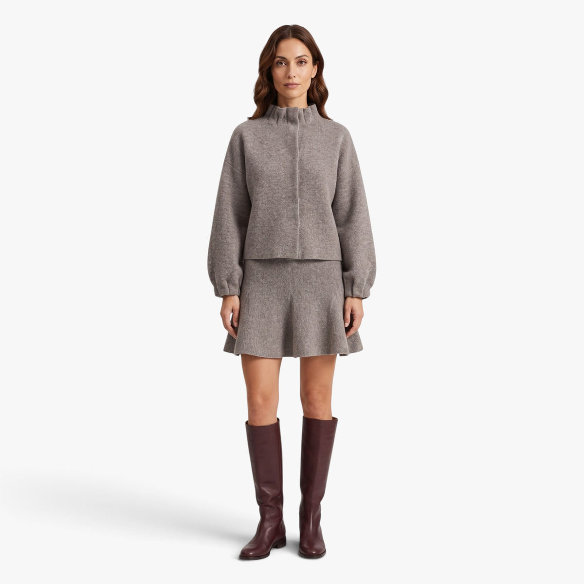Old Fortune | Women’s Knit Set with Skirt