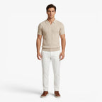 Old Fortune | Heren Polo Shirt met Jacquard Patroon