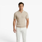 Old Fortune | Heren Polo Shirt met Jacquard Patroon