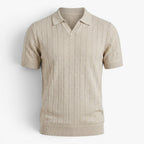 Old Fortune | Heren Polo Shirt met Jacquard Patroon