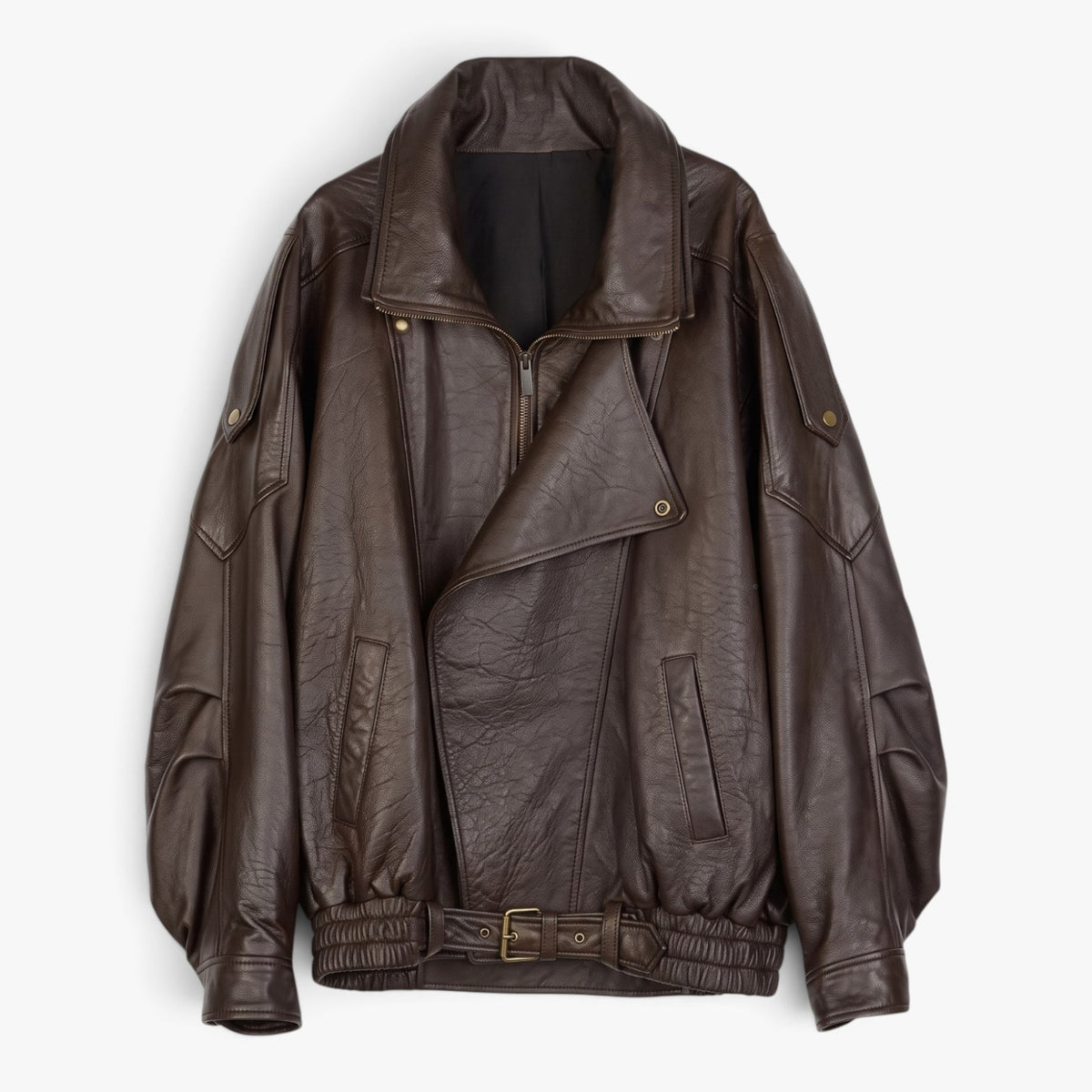 Old Fortune | Damska Kurtka Bomber Oversize z Paskiem