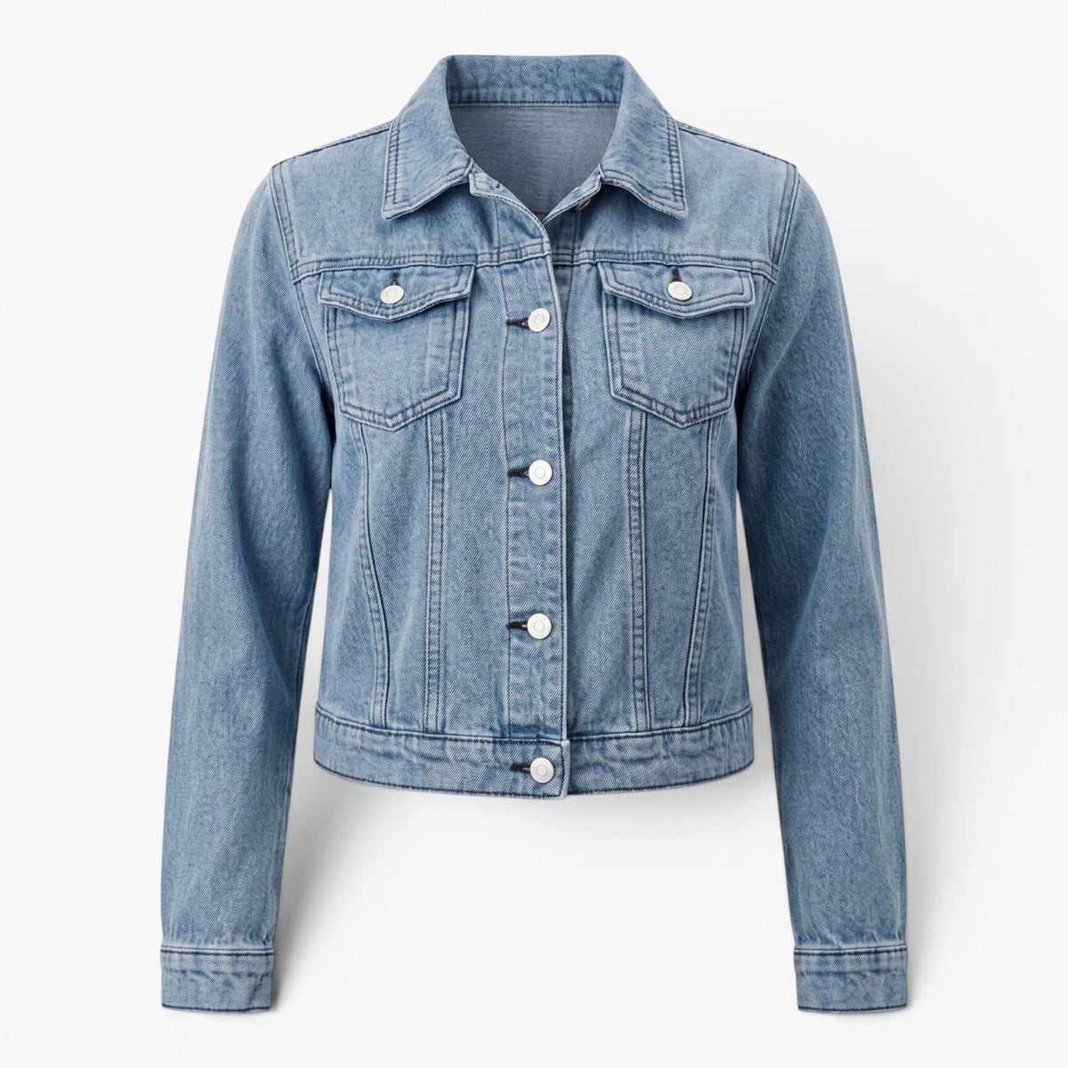 Old Fortune | Damska Kurtka Jeansowa Slim Fit