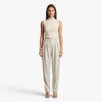 Old Fortune | Dames Broek met Hoge Taille en Plooien