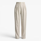 Old Fortune | Dames Broek met Hoge Taille en Plooien