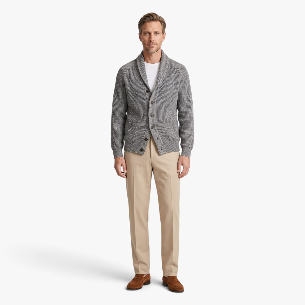 Old Fortune | Men's Shawl Collar Cardigan