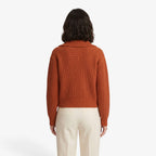 Old Fortune | Damen-Cardigan mit großen Knöpfen und Kragen