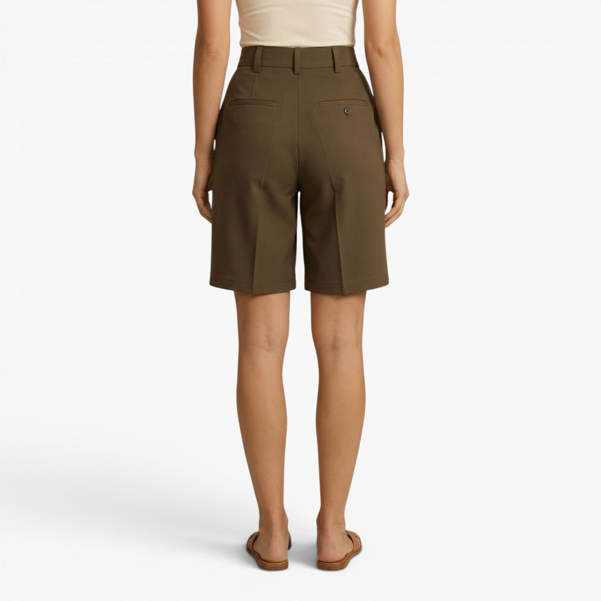 Old Fortune | Women's Elegant High-Waisted Bermuda Shorts
