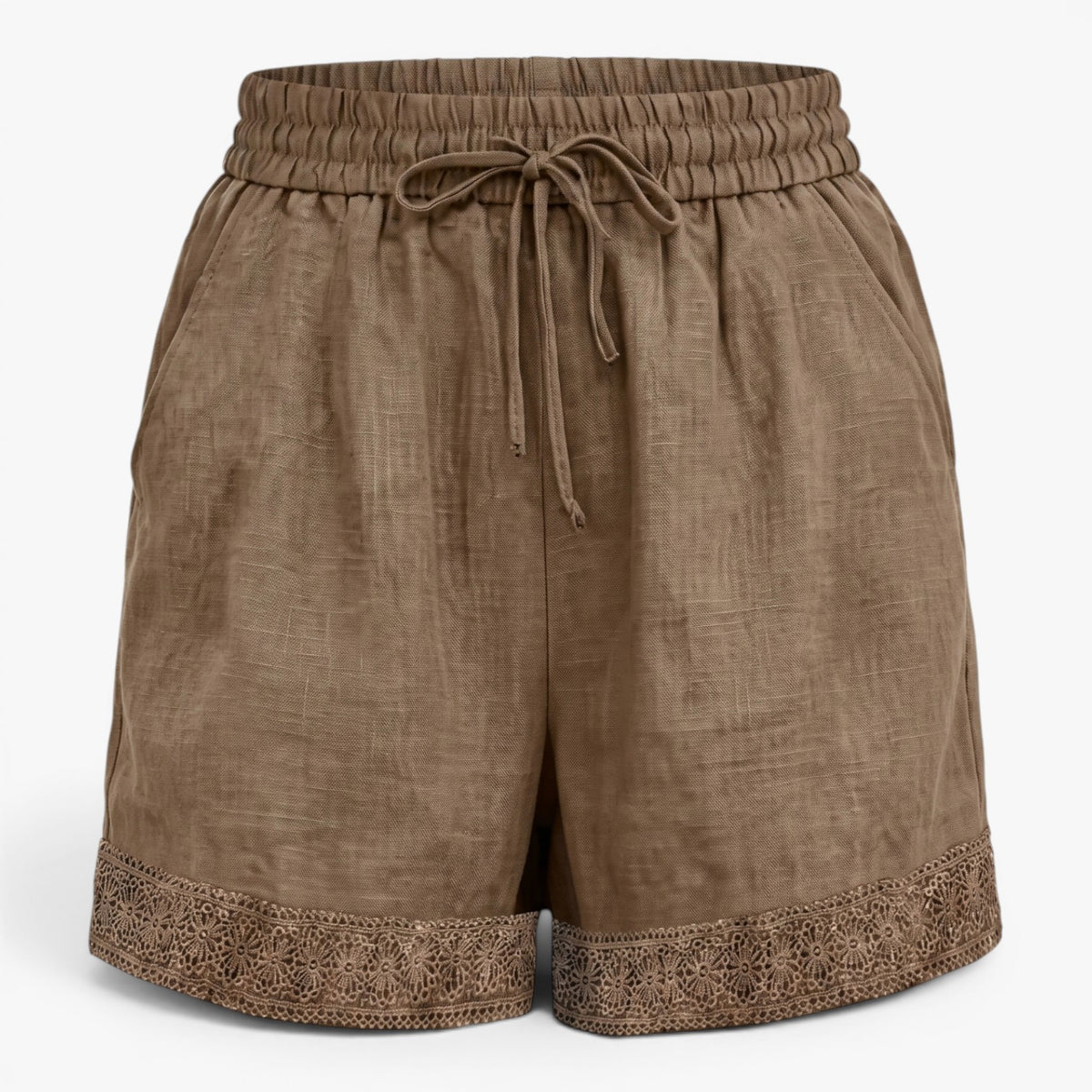 Old Fortune | Damen-Shorts mit gerafftem Bund und Bindeband