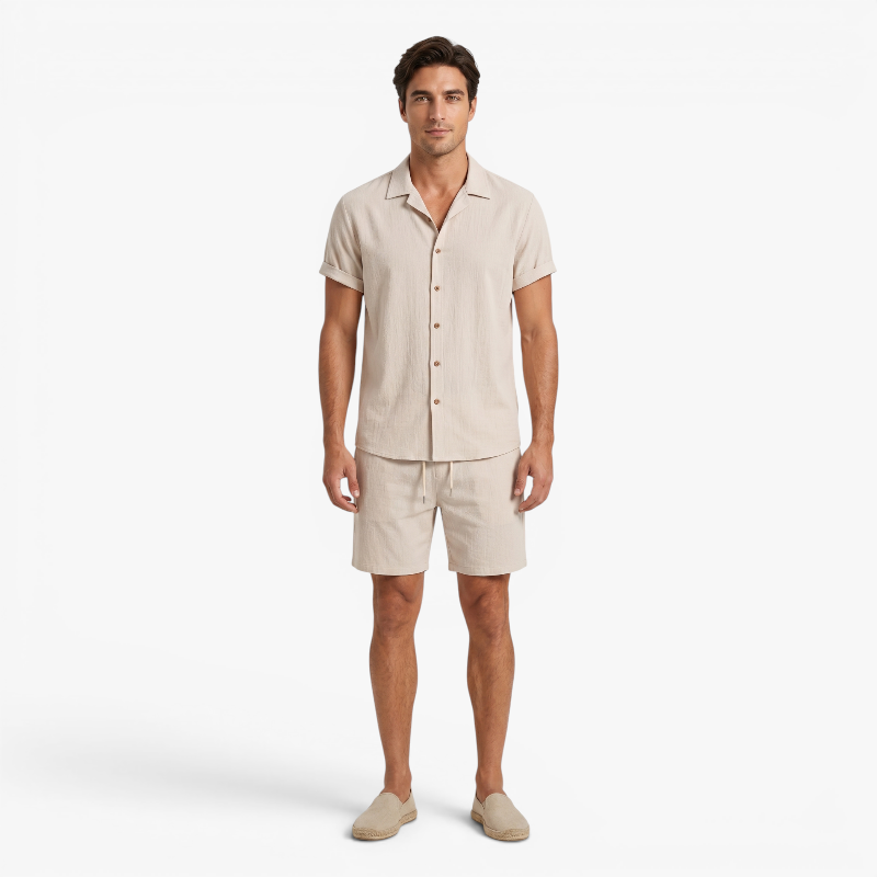 Old Fortune | Heren Zomerset van Overhemd en Shorts