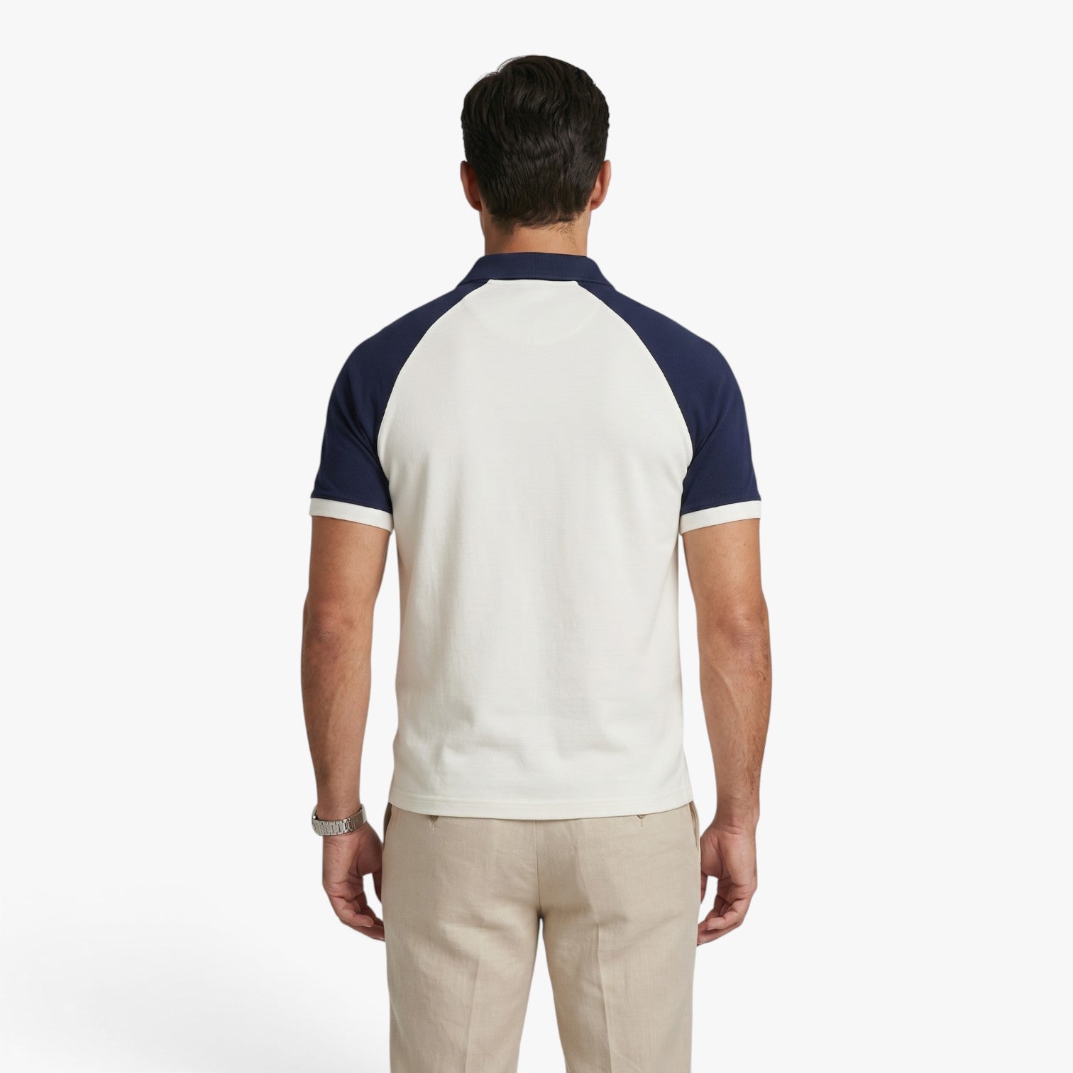 Old Fortune | Men's Polo Shirt with Zipper and Pocket
