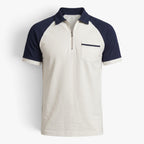 Old Fortune | Men's Polo Shirt with Zipper and Pocket