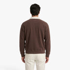 Old Fortune | Men's sweatshirt with a contrasting polo collar