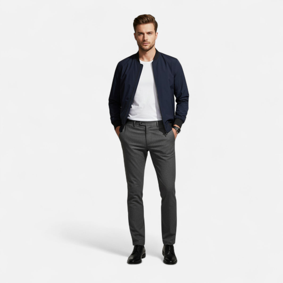 Old Fortune | Lichtgewicht herenpilotenjas met casual elegantie