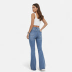 Old Fortune | Elegant Women's Flared Jeans with High Waist