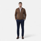 Old Fortune | Men's Bomber Jacket – Light Brown Classic Autumn/Winter