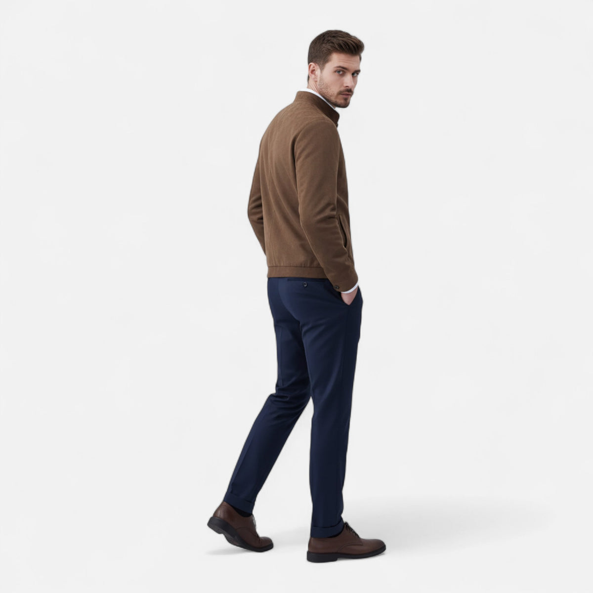 Old Fortune | Herren-Bomberjacke – Hellbrauner Klassiker für Herbst/Winter  