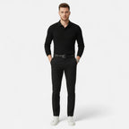 Old Fortune | Heren gebreid overhemd – gestreept slim fit
