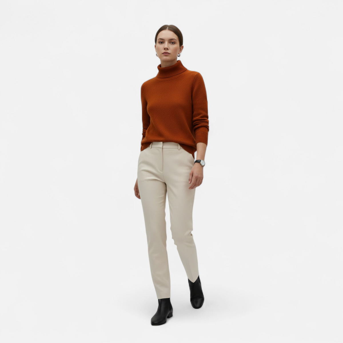 Old Fortune | Women's Fleece Sweater – Classic with Collar