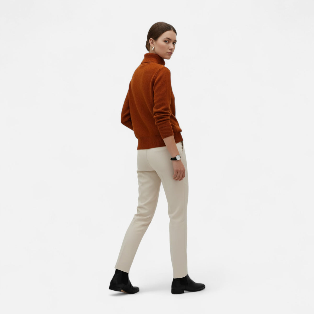 Old Fortune | Women's Fleece Sweater – Classic with Collar