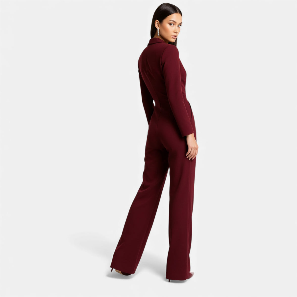 Old Fortune | Dames jumpsuit met diepe V-hals