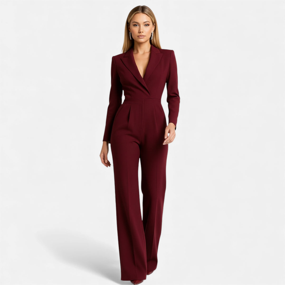 Old Fortune | Dames jumpsuit met diepe V-hals