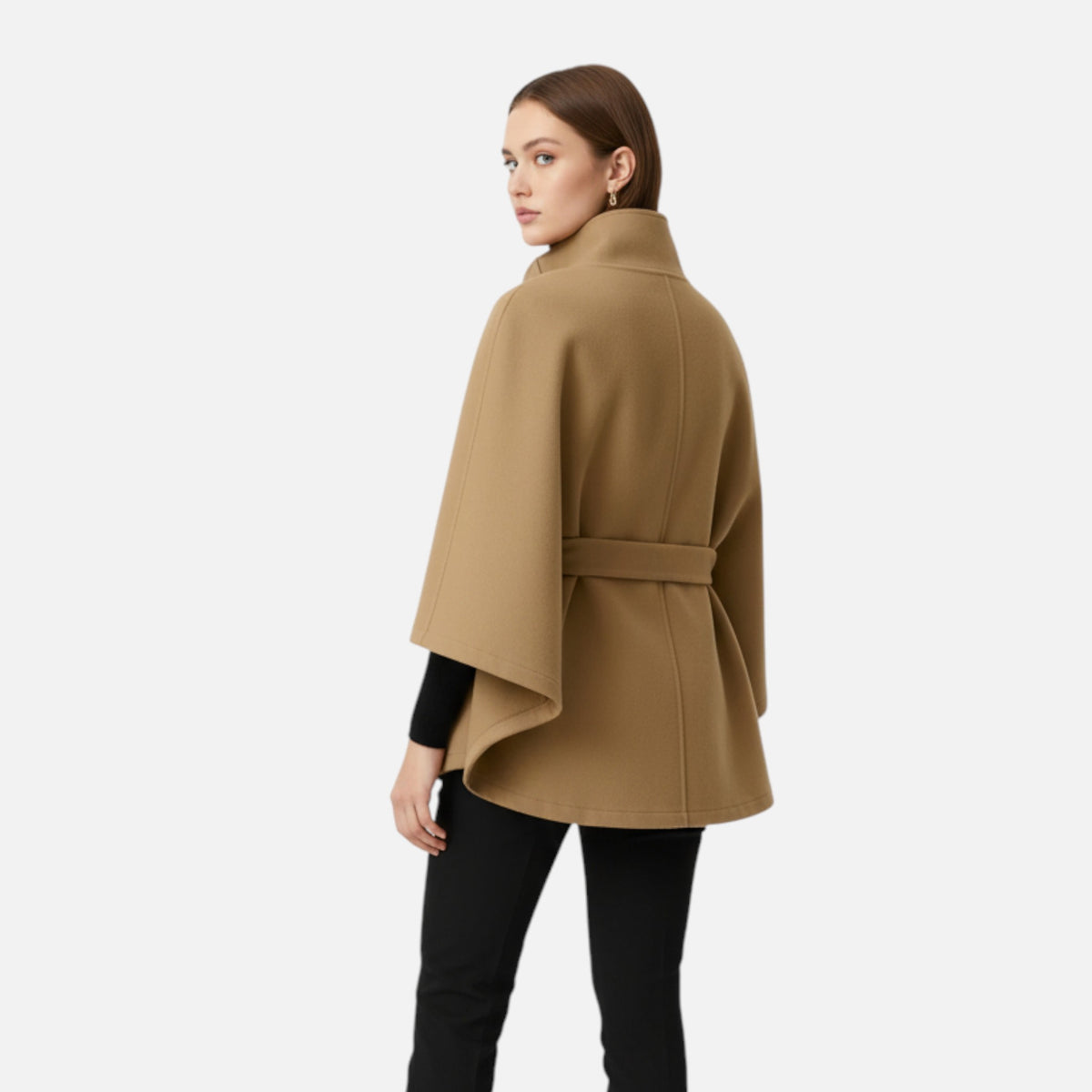 Old Fortune | Damenjacke mit Cape-Ärmeln und hohem Kragen